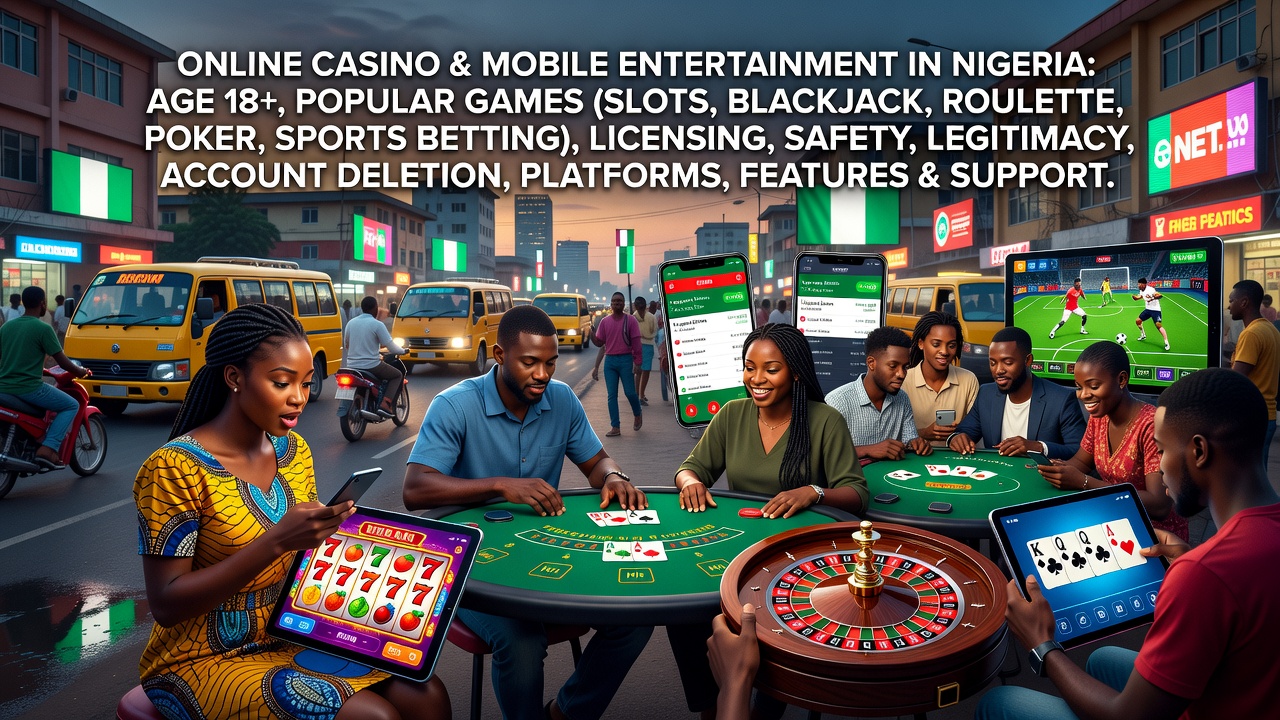 Online Casino and Mobile Entertainment in Nigeria: Age Requirements, Popular Games, Licensing, Safety, Legitimacy, Account Deletion, Platforms, Features and Support